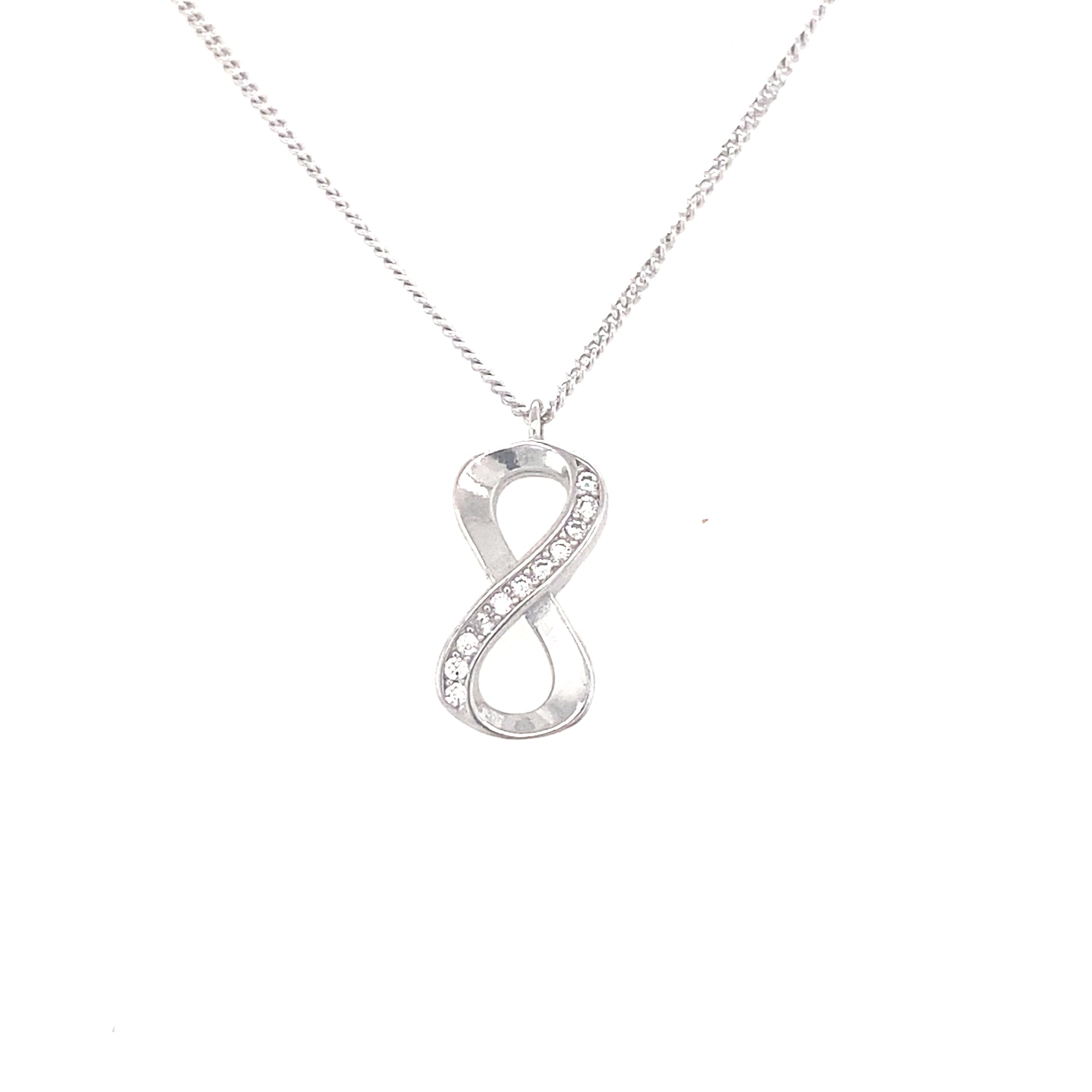 Sterling Silver Infinity Drop Pendant