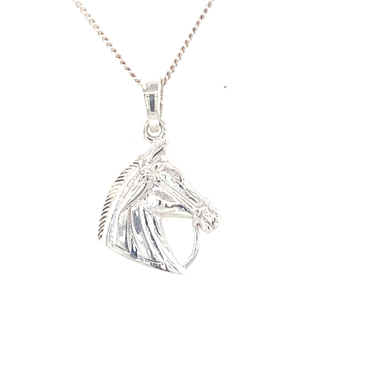 Sterling Silver Horse Head Pendant