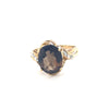 9kt Gold Smokey Topaz Ring