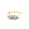 9kt Gold Sapphire &amp; Diamond Ring