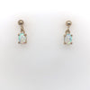 9kt Gold Small Drop Opal Earrings