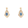 9kt Gold Turquoise Drop Earrings