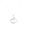 Sterling Silver Double Heart Pendant