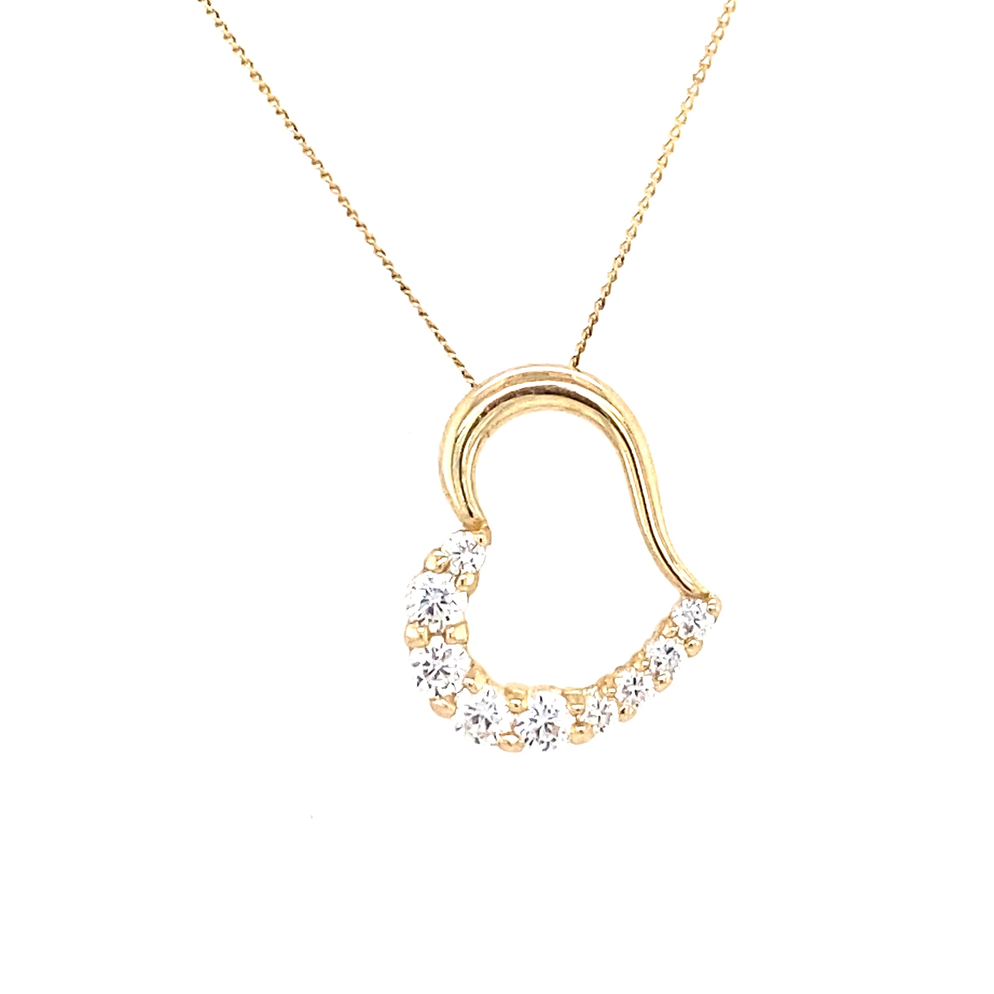 9kt Gold Heart Pendant