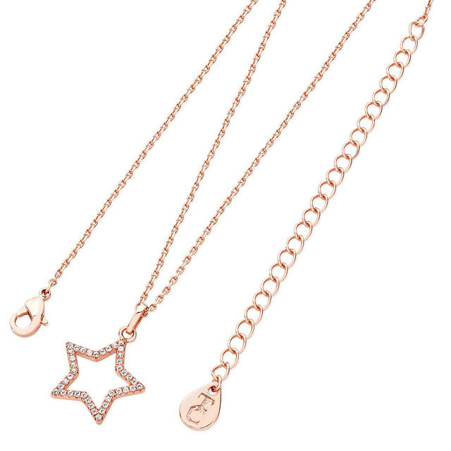 Rose Gold Colour Open Star Pendant from Tipperary