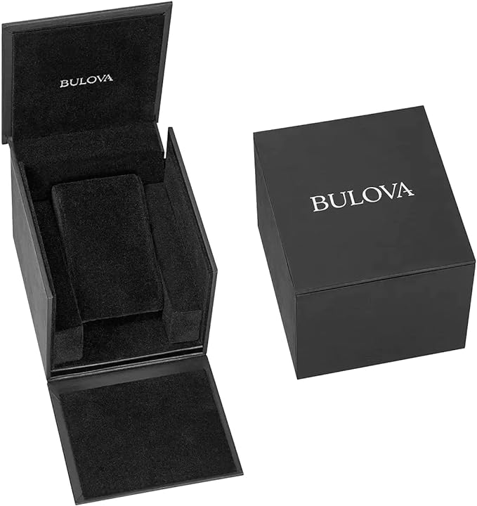 Bulova Silver-Tone Dial Leather Strap Automatic Watch