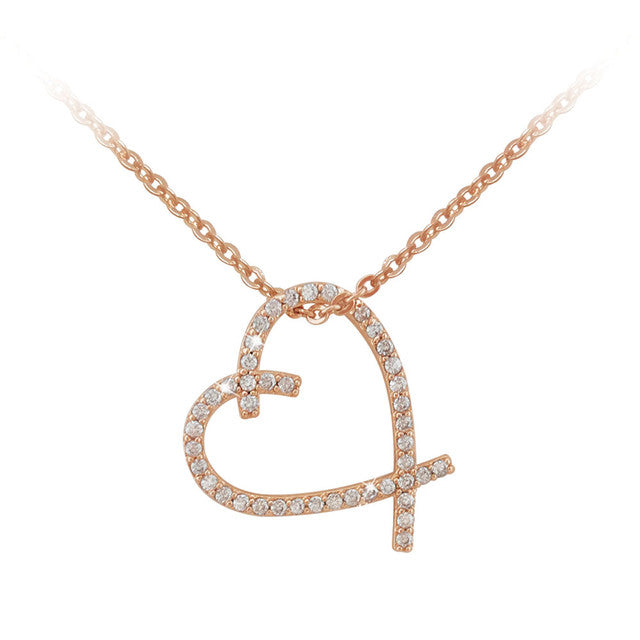 Tipperary Rose Gold Heart Pendant