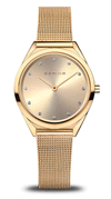 Bering Ultra-Slim Polished Gold Watch