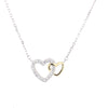 Sterling Silver Intertwinned Hearts Pendant