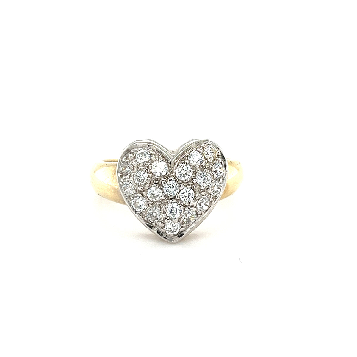 9kt Gold Heart Shaped Ring