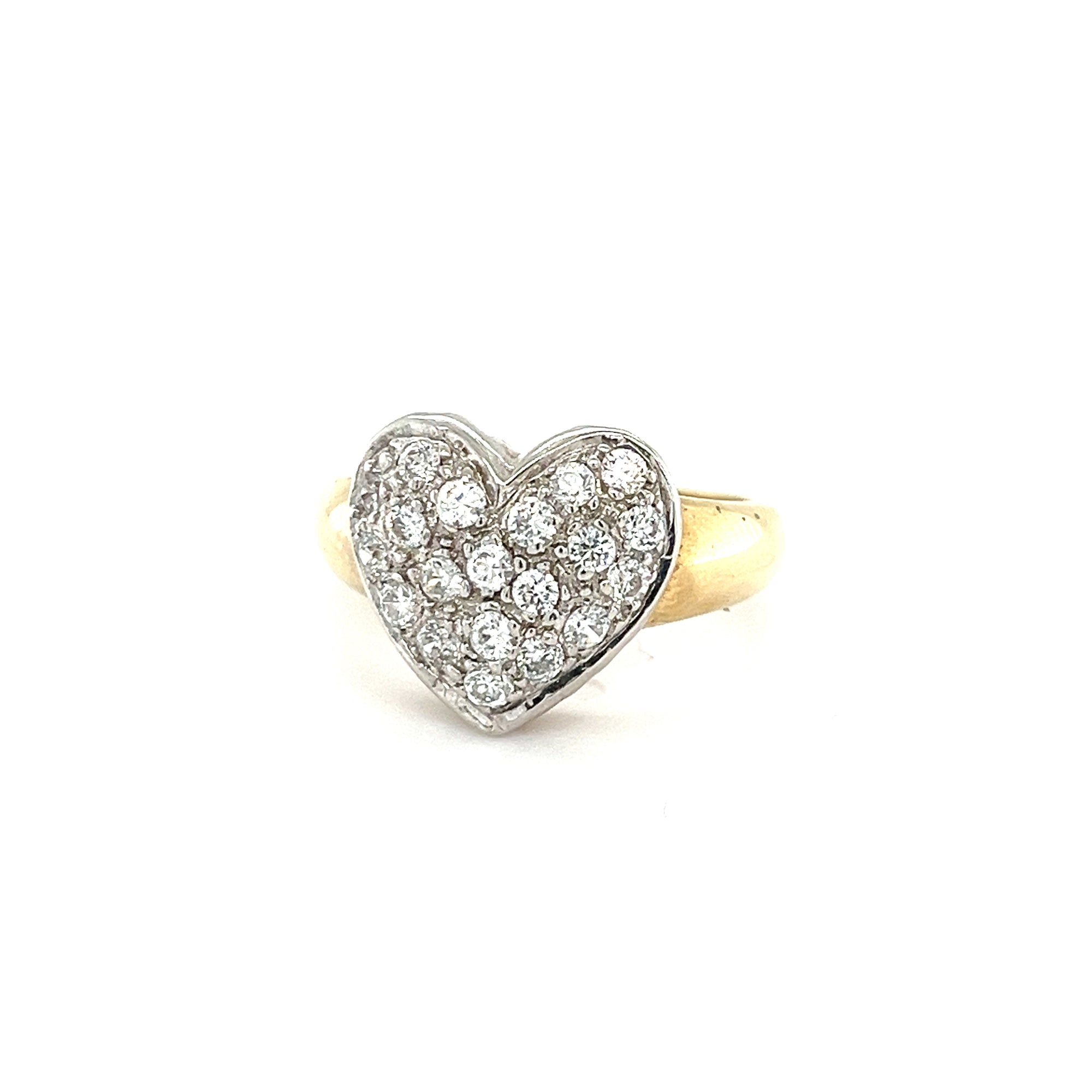 9kt Gold Heart Shaped Ring