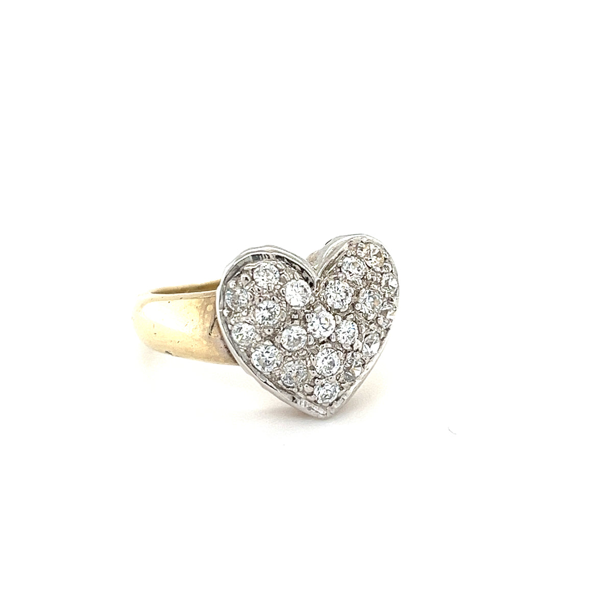 9kt Gold Heart Shaped Ring