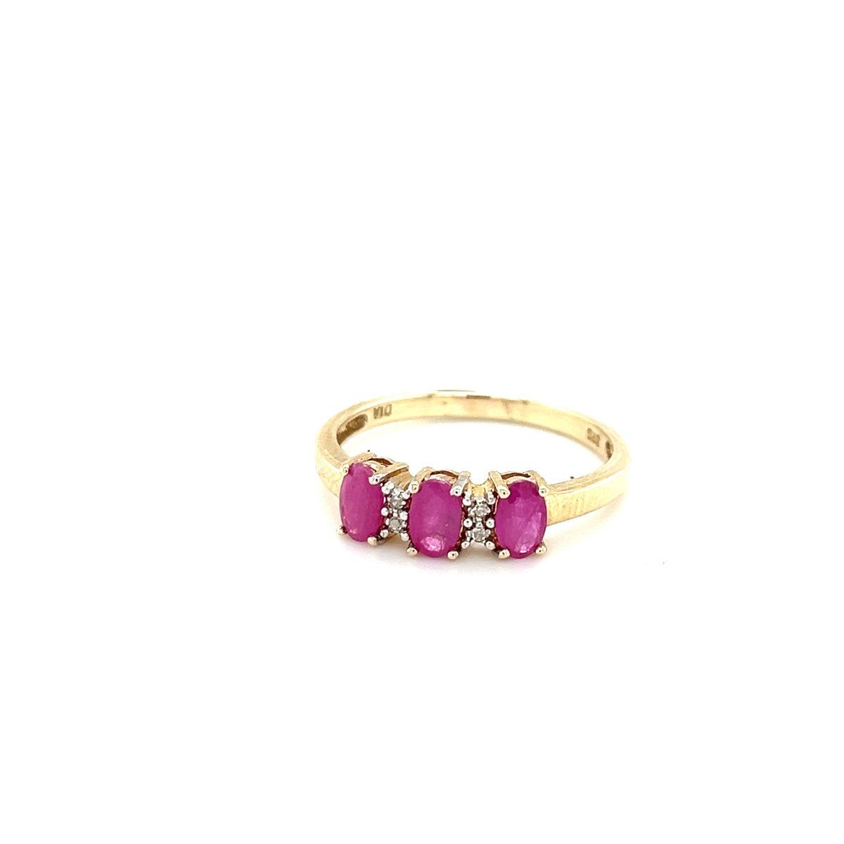 9kt Gold Ruby &amp; Diamond Ring