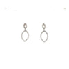 Sterling Silver Stoneset Drop Earrings