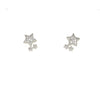 Sterling silver star earrings