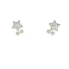 Sterling silver star earrings