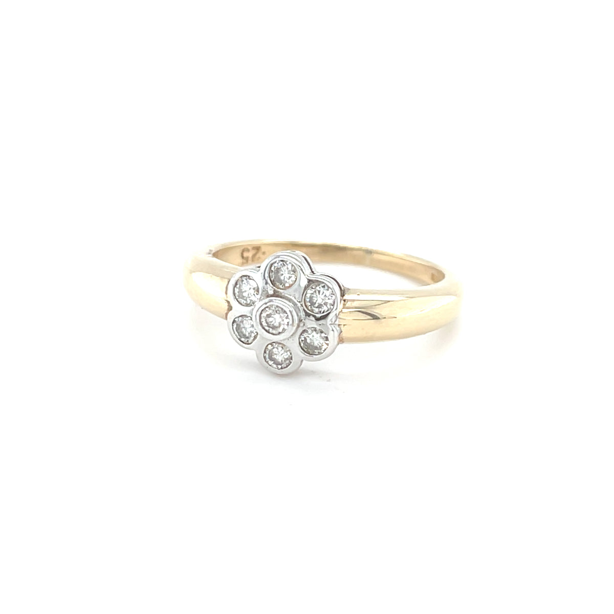 9kt Gold Cluster Ring