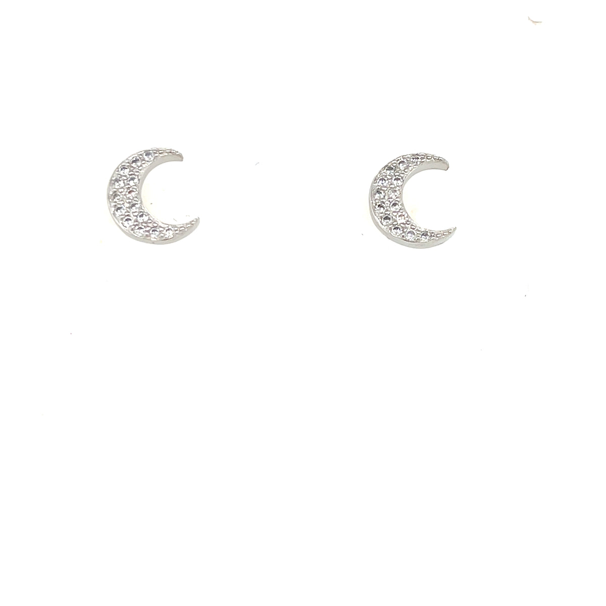 Sterling Silver Moon Earrings