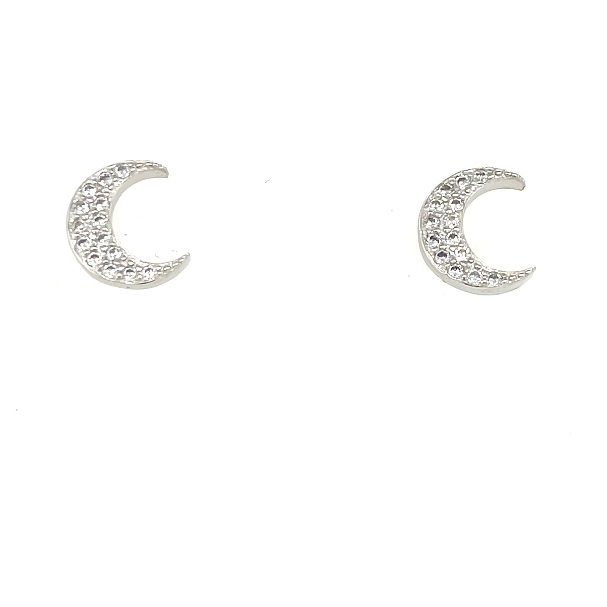 Sterling Silver Moon Earrings