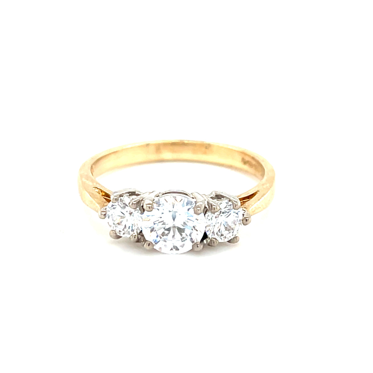 9kt Gold Three Stone Ring