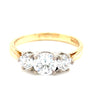 9kt Gold Three Stone Ring