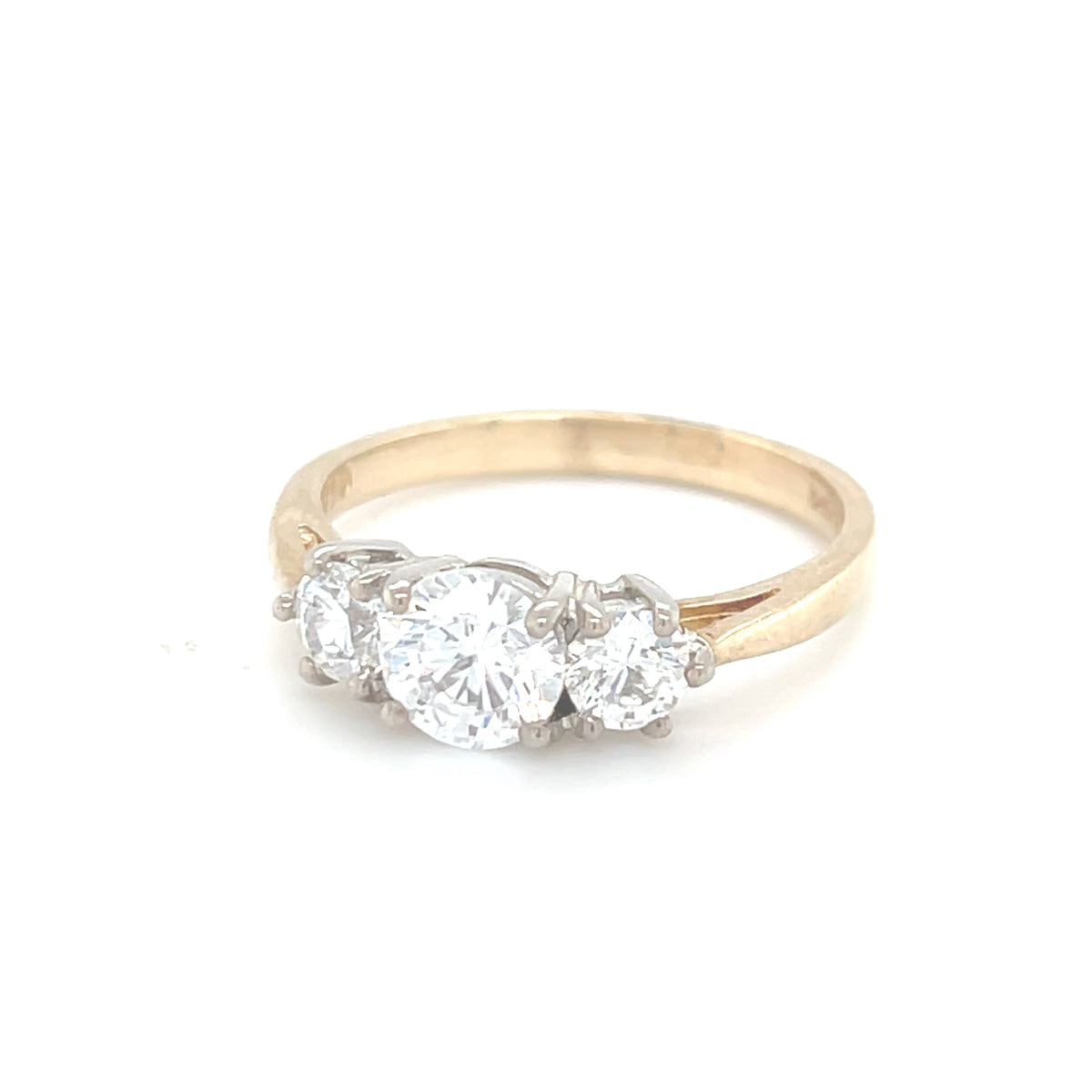 9kt Gold Three Stone Ring