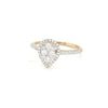 9kt Yellow Gold Pear Shaped Engagement Ring