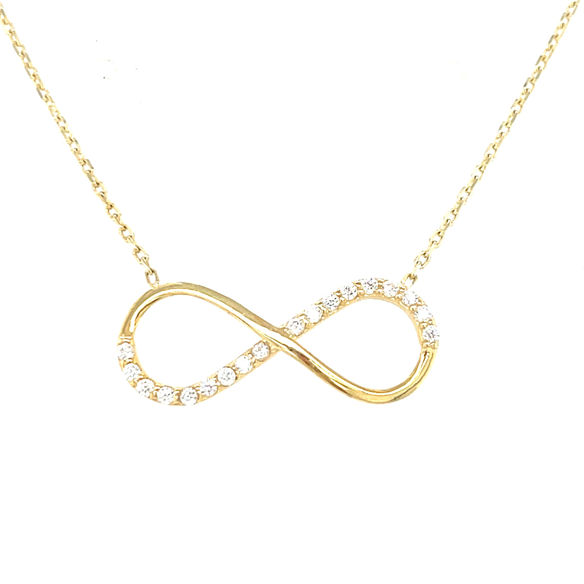 9kt Gold Infinity Pendant