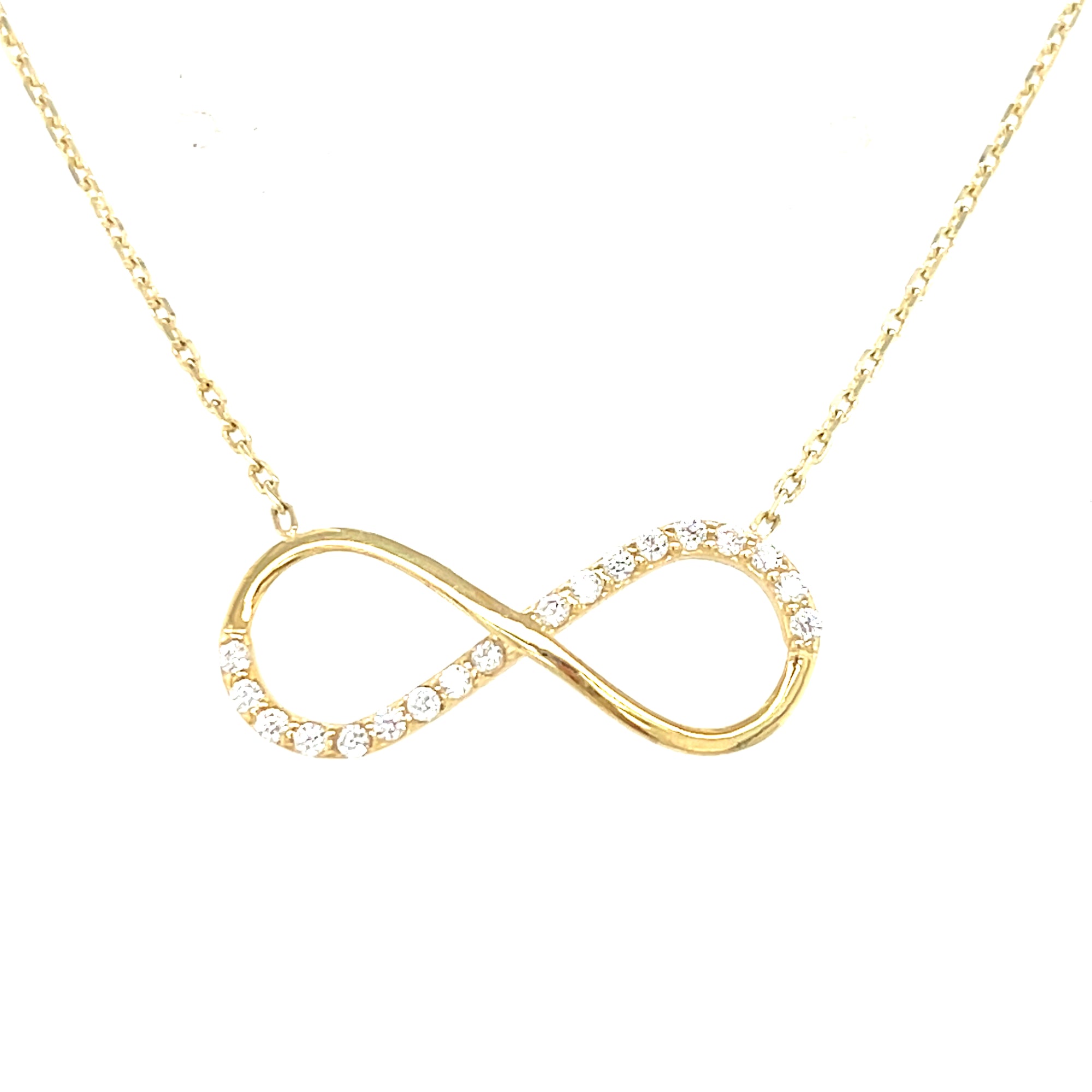 9kt Gold Infinity Pendant