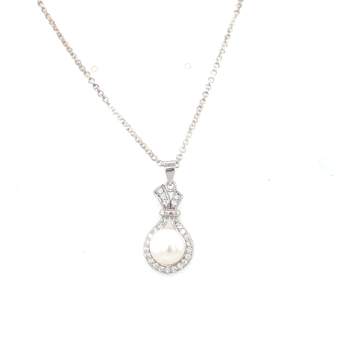 Sterling Silver Pearl Pendant