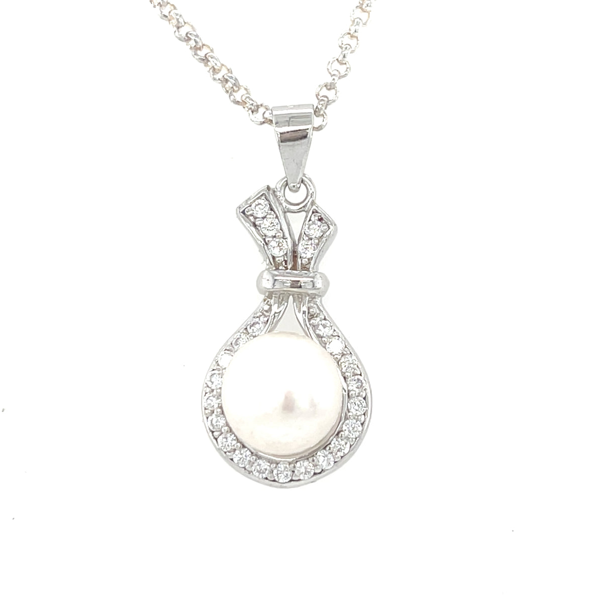 Sterling Silver Pearl Pendant