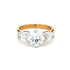 9kt Gold Cz Dress Ring