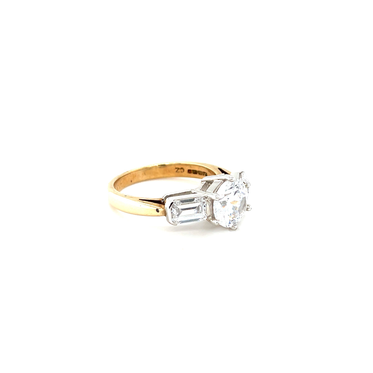 9kt Gold Cz Dress Ring