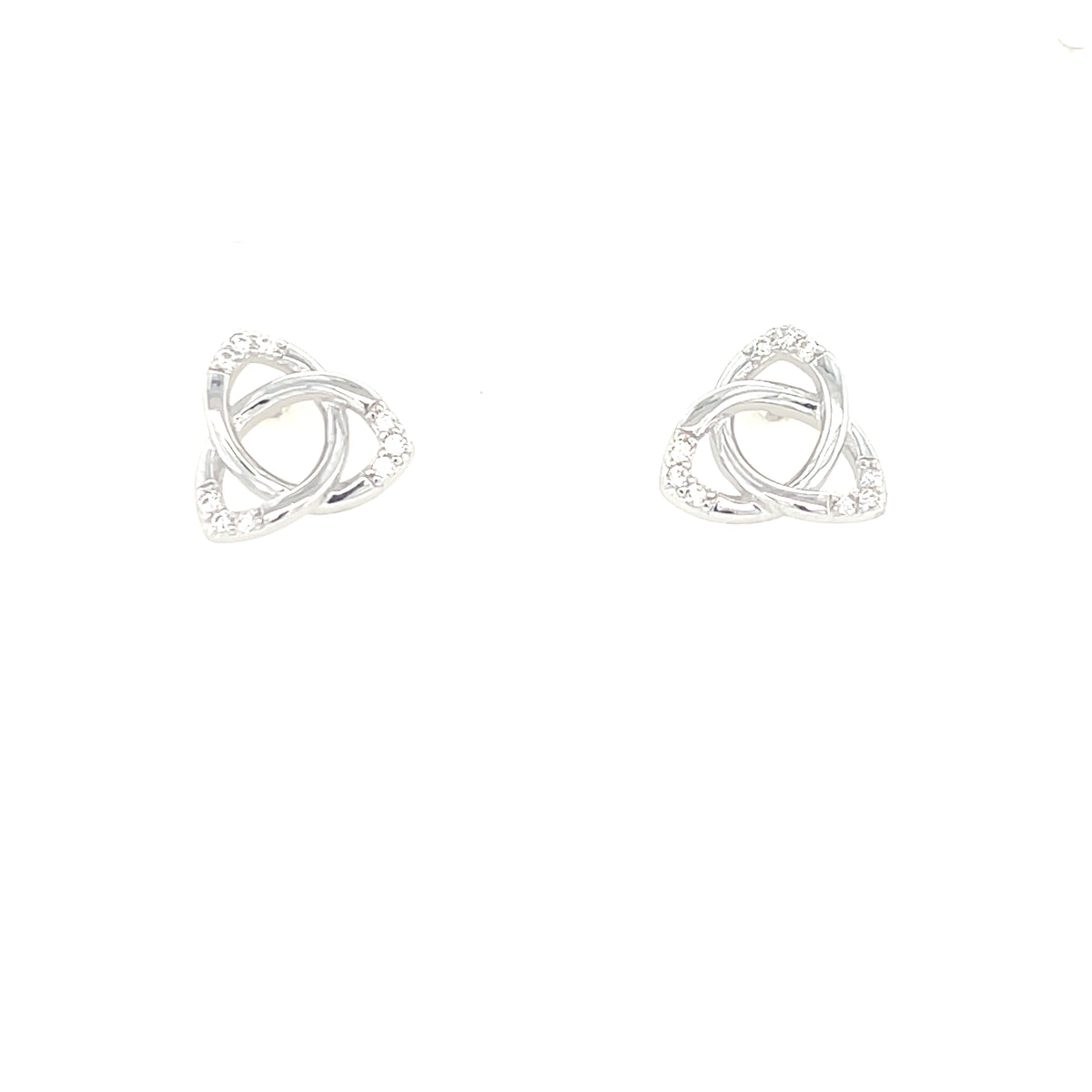 Sterling Silver Trinty Knot Earrings