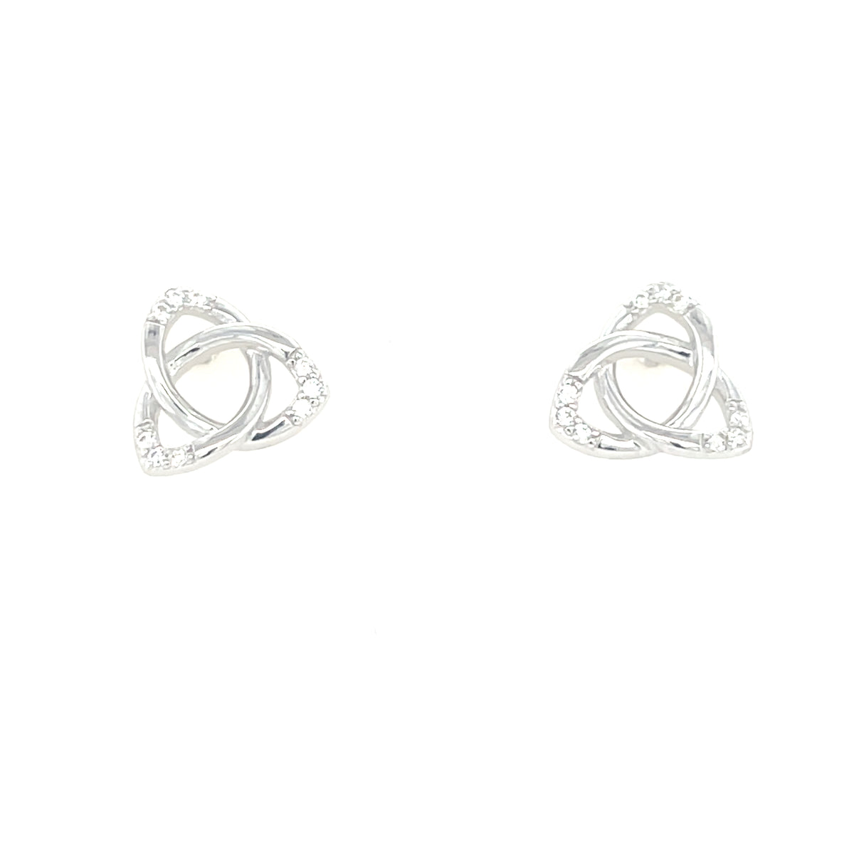 Sterling Silver Trinty Knot Earrings