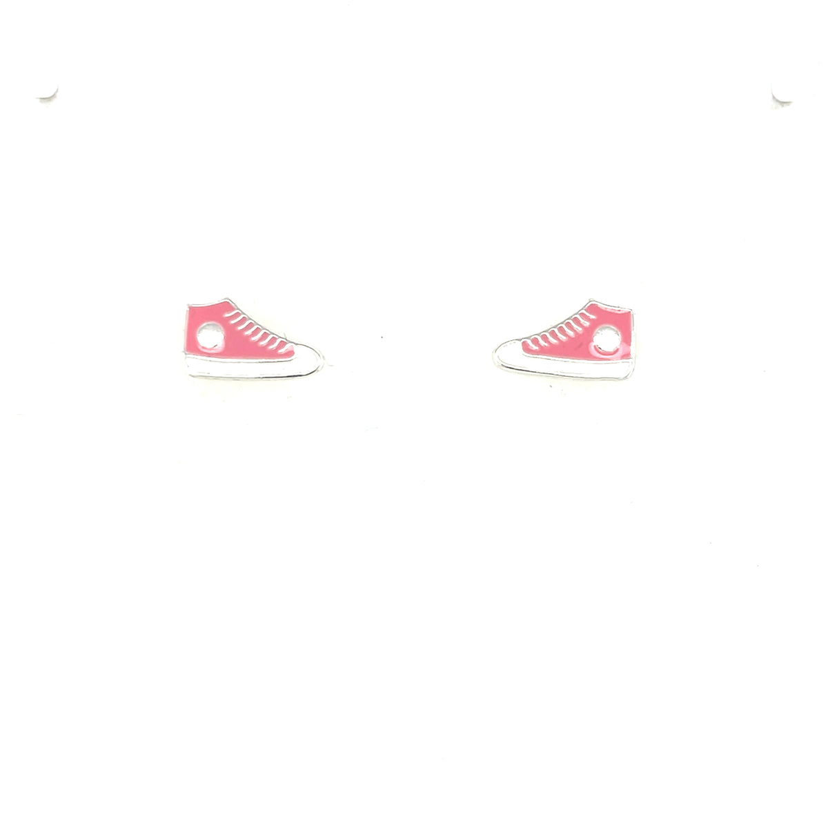 Sterling Silver Pink Runner Earrings