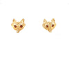 9kt Gold Fox Head Earrings