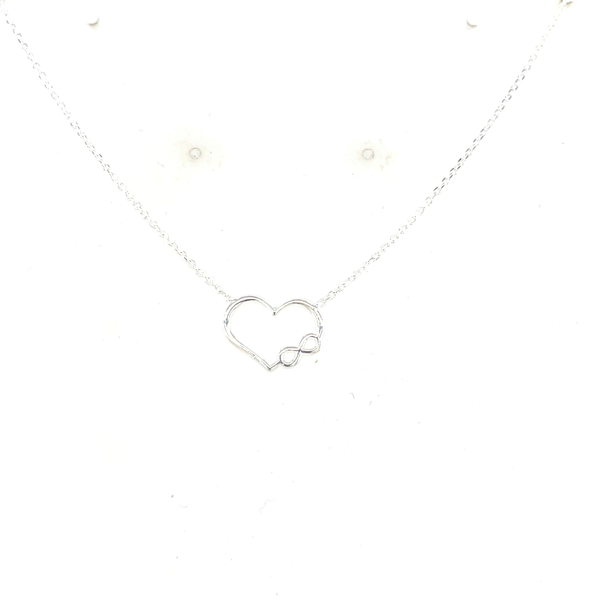 Sterling Silver Infinity Heart Pendant