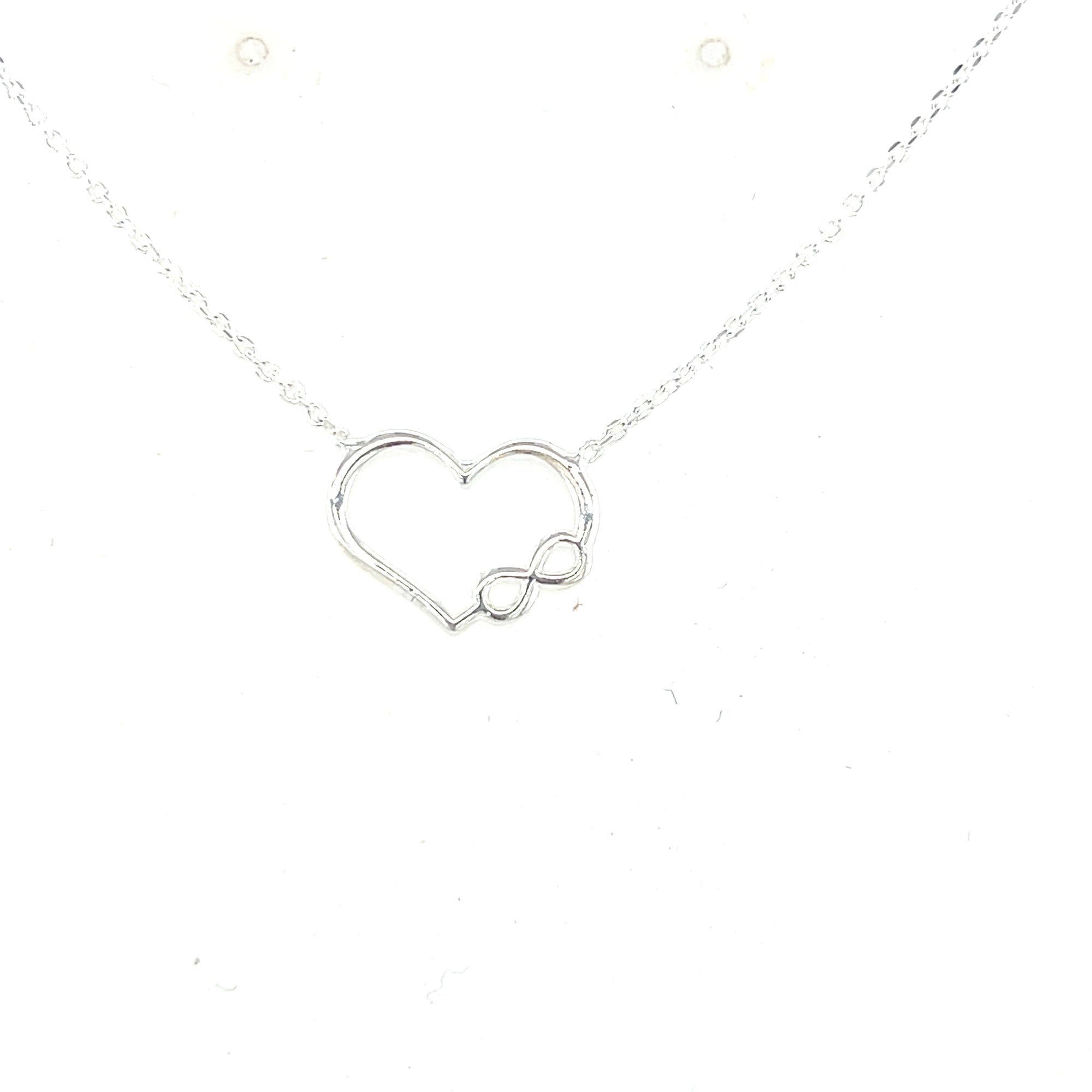Sterling Silver Infinity Heart Pendant