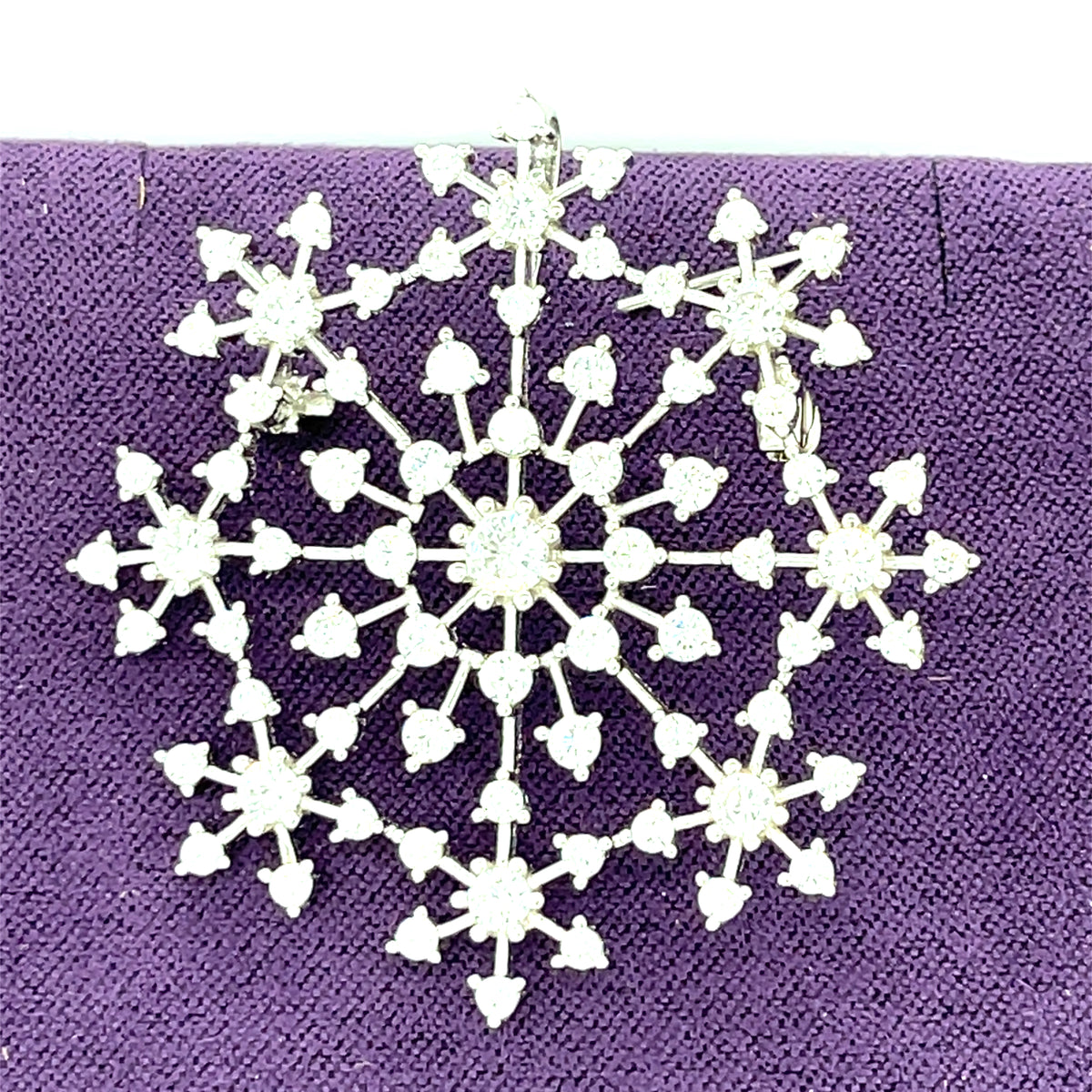 Silver Snowflake Brooch/Pendant