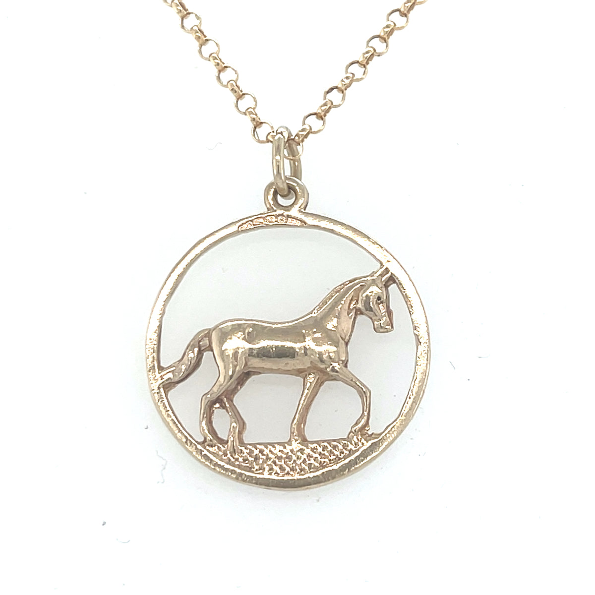 9kt Gold Horse Pendant