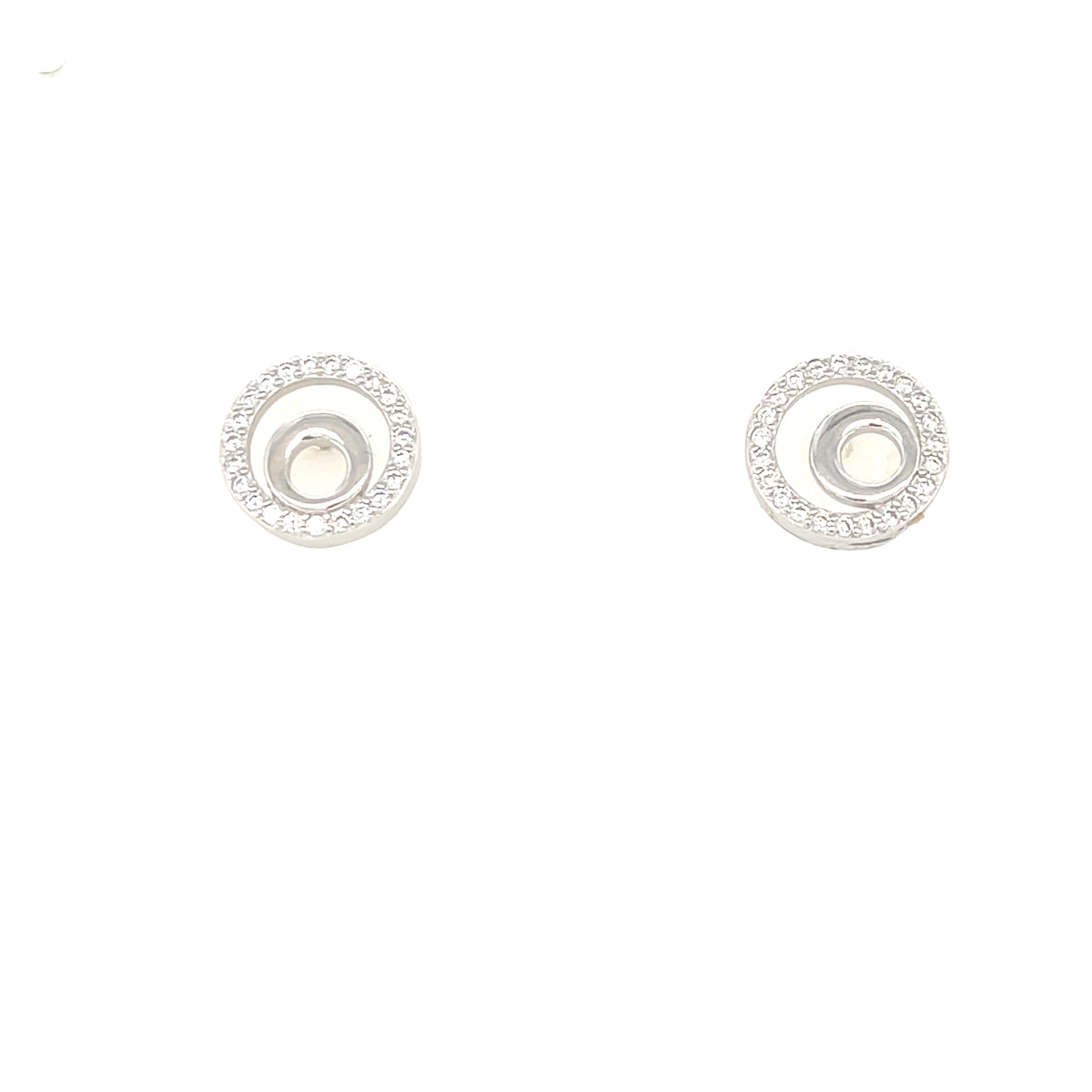 Sterling Silver Circle Earrings