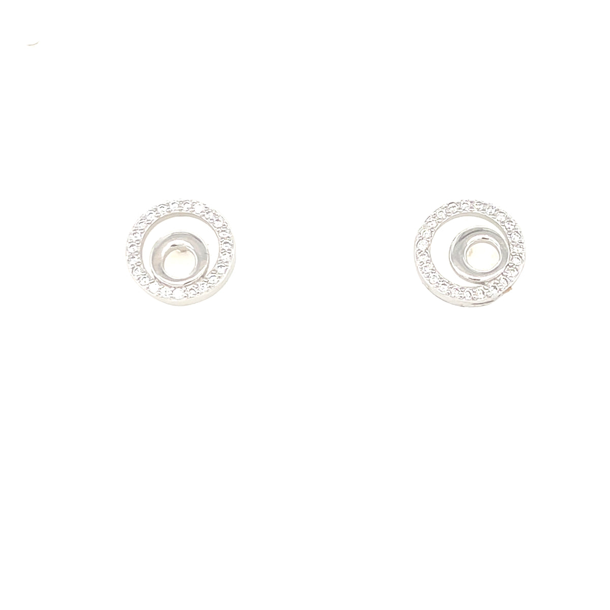 Sterling Silver Circle Earrings