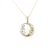 9kt Gold Moon &amp; Star Pendant