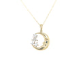 9kt Gold Moon &amp; Star Pendant