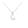 Sterling Silver Moon &amp; Star Pendant