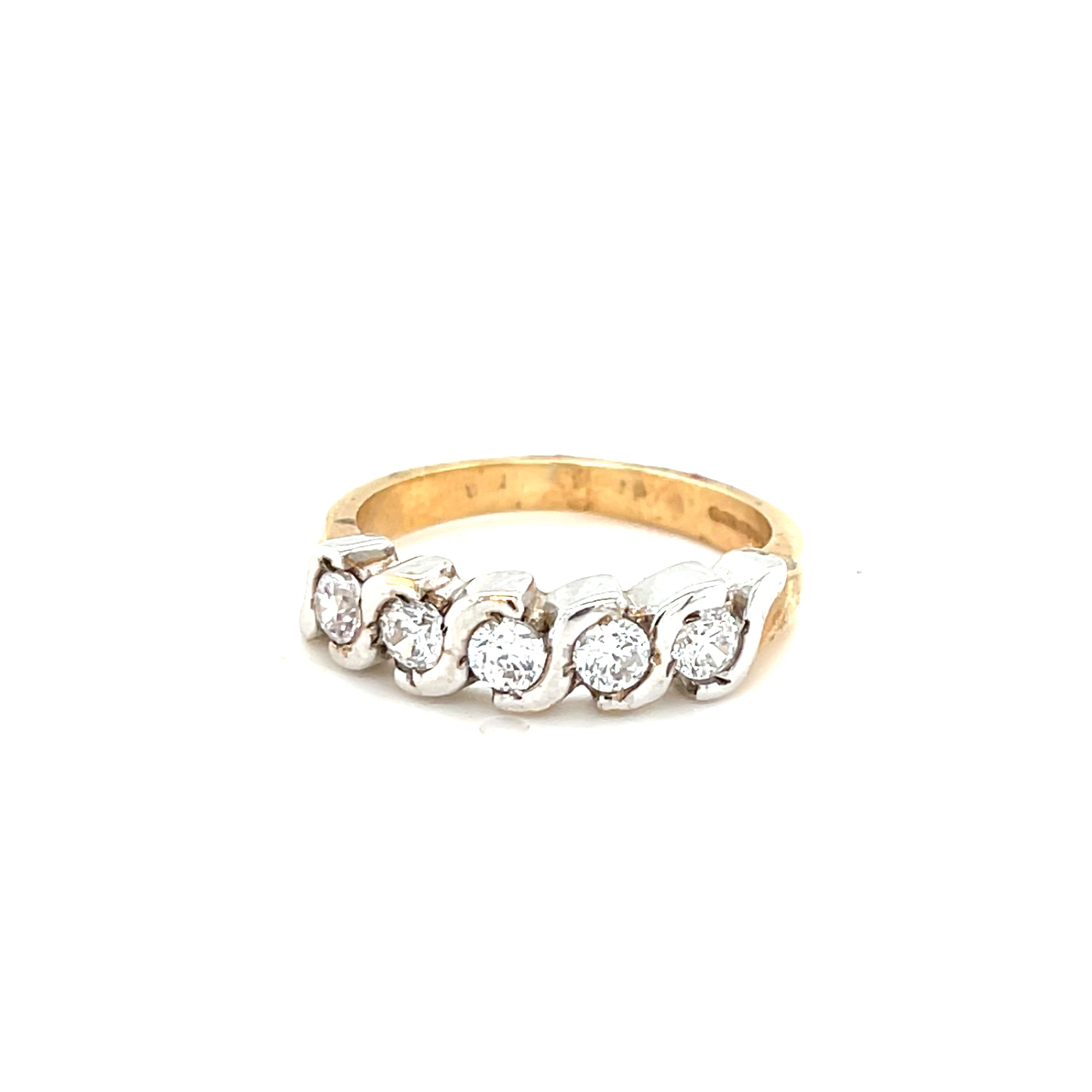 9kt Gold Cz Eternity Ring