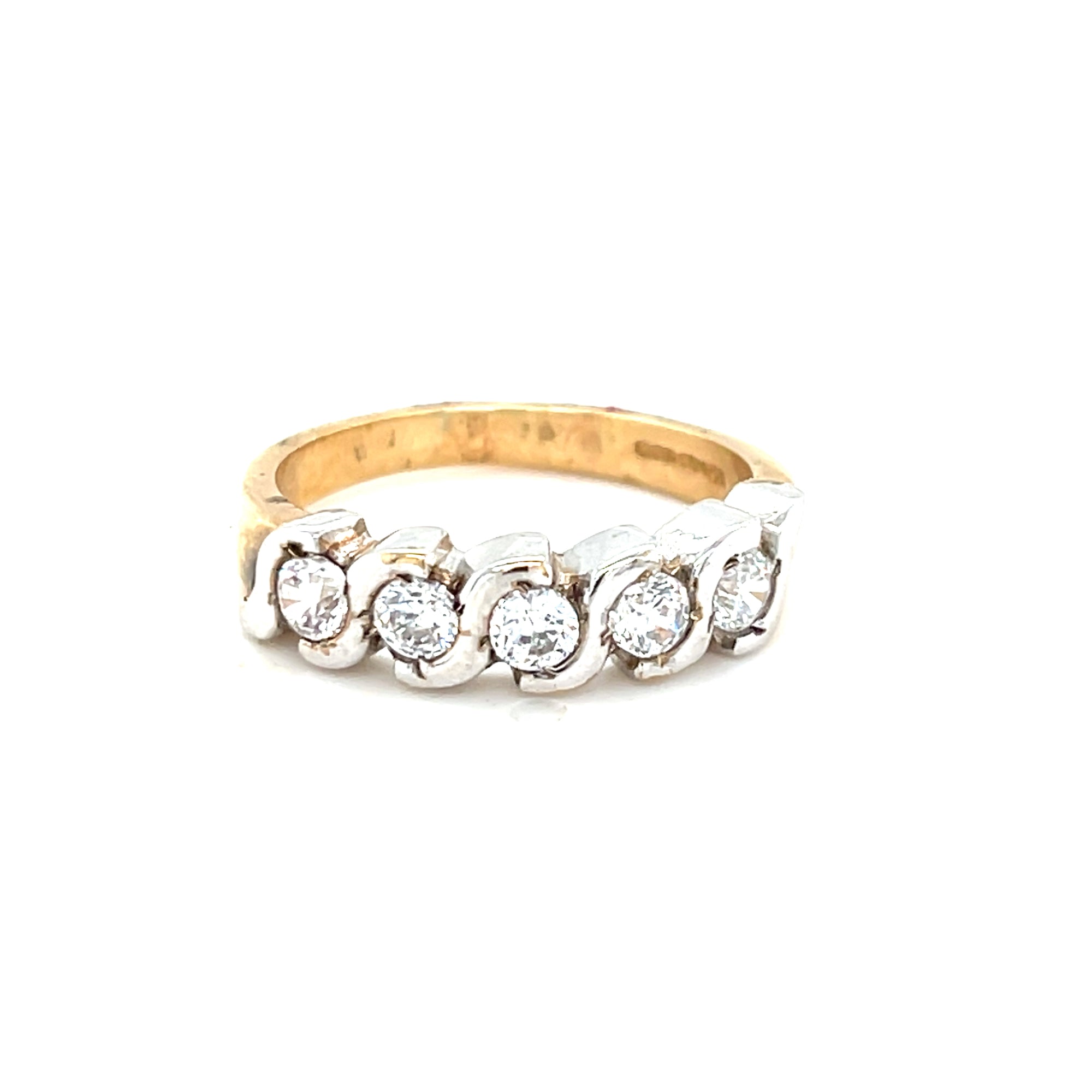 9kt Gold Cz Eternity Ring