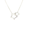 Sterling Silver Double Star Pendant