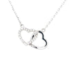 Sterling Silver Double Heart Pendant